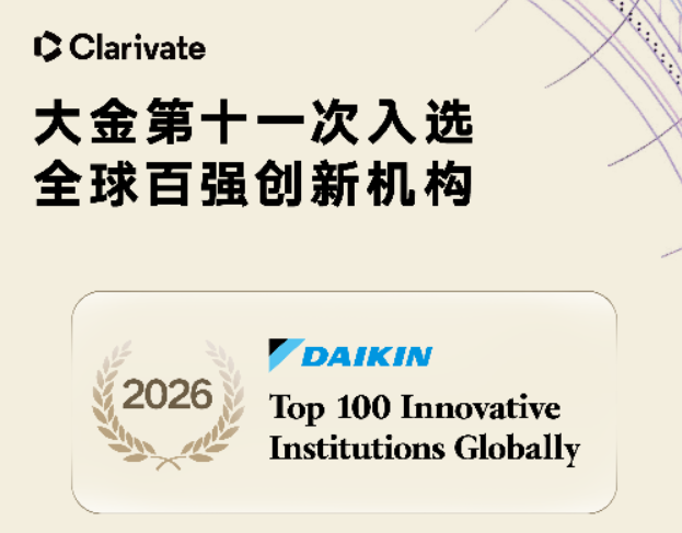 大金第十一次入选“全球百强创新机构”：以创新智绘空气新未来